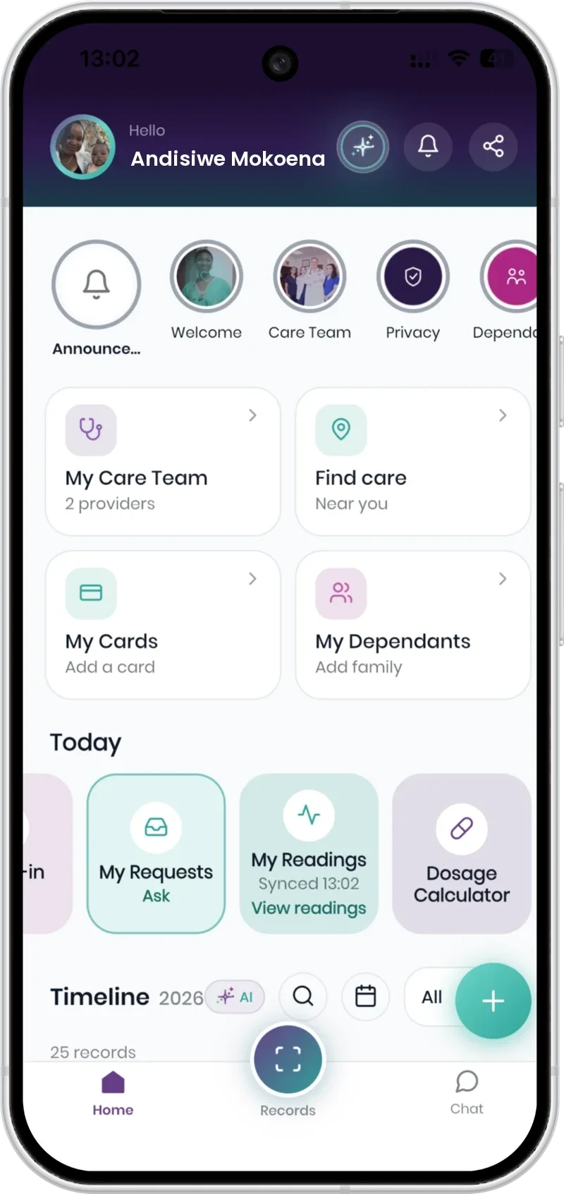 Patient App for patients